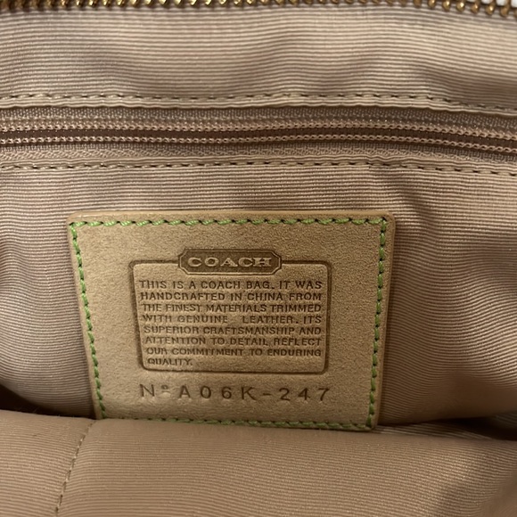 Coach Pastel Hampton Signature Scribble Shoulder Bag (Style No. 247) - Picture 3 of 5